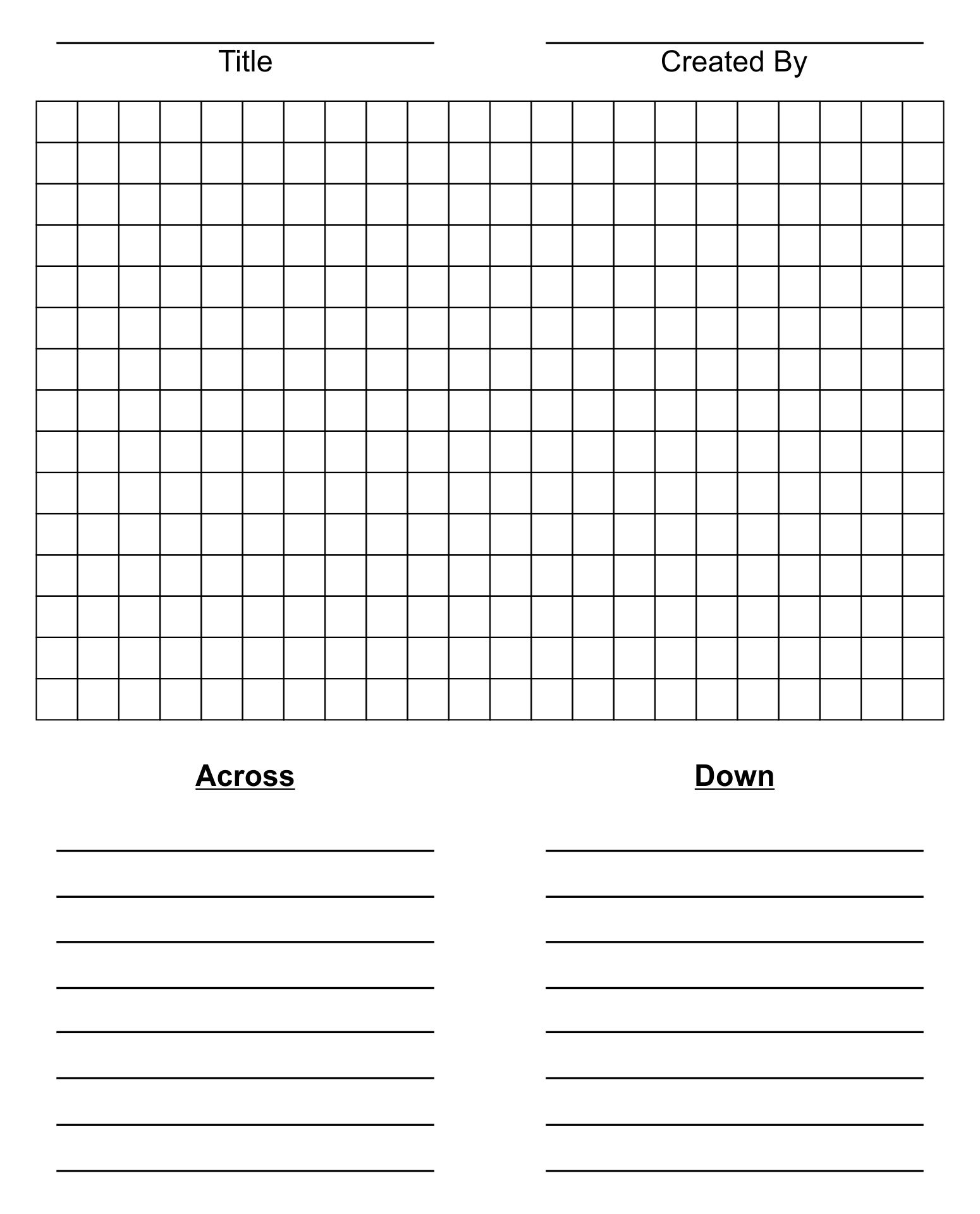 11 Best Blank Word Search Puzzles Printable - printablee With Blank Word Search Template Free