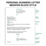 11+ Business Letter Templates  PDF, DOC  Free & Premium Templates Within Modified Block Letter Template Word
