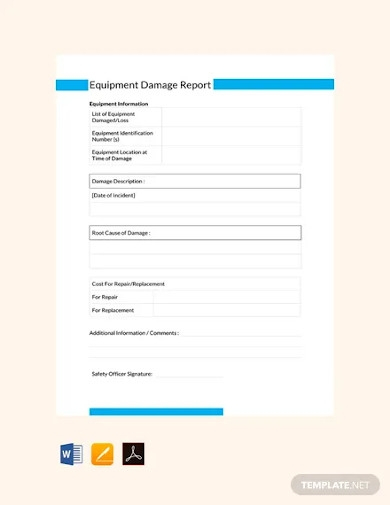 11+ Damage Report Example - PDF  MS Word  Pages  Google Docs  Within Car Damage Report Template With Regard To Car Damage Report Template