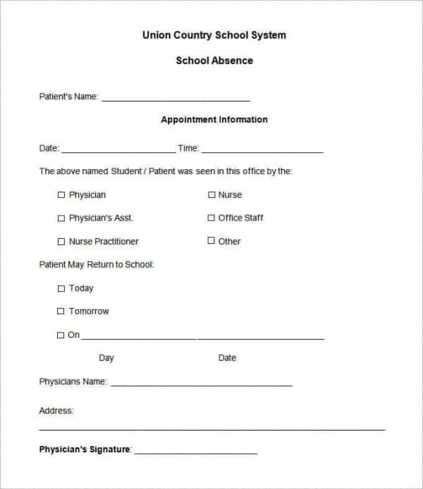 11+ Doctors Note Templates - Word, PDF, Apple Pages, Google Docs  Within Free Fake Doctors Note Template Download Intended For Free Fake Doctors Note Template Download
