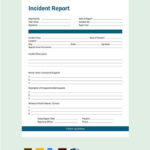 11+ Free Incident Report Templates – PDF, Word  Free & Premium  With Incident Report Form Template Word