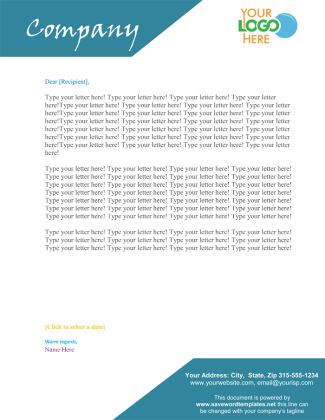 11+ Free Letterhead Templates (for Word) - Elegant Designs Intended For Headed Letter Template Word Regarding Headed Letter Template Word