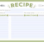 11+ Free Recipe Card Templates (Print To Use) – Word Excel Fomats Pertaining To Free Recipe Card Templates For Microsoft Word