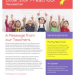 11+ Free School Newsletter Templates  Custom Newsletters For Free School Newsletter Templates