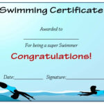 11 Free Swimming Certificate Templates : Printable Word Documents  Regarding Free Swimming Certificate Templates