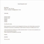 11 Highly Professional Two Weeks Notice Letter Templates inside 11  Inside Two Week Notice Template Word