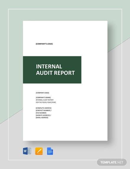 11+ Internal Audit Report Templates - Word, PDF, Apple Pages  Pertaining To Internal Control Audit Report Template Throughout Internal Control Audit Report Template