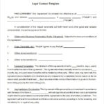 11+ Legal Contract Templates – Word, PDF, Google Docs Documents  For Blank Legal Document Template