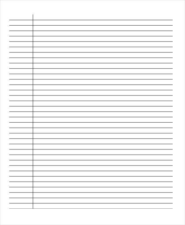 11+ Lined Paper Templates  Free & Premium Templates With Regard To Notebook Paper Template For Word With Regard To Notebook Paper Template For Word