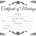11+ Marriage Certificate Templates (Word  PDF) Editable & Printable Inside Certificate Of Marriage Template