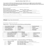 11 Medical History Forms [Word, PDF] - Printable Templates Pertaining To History And Physical Template Word