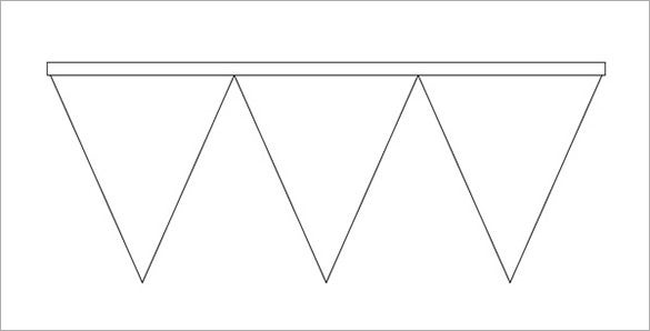 11+ Pennant Banner Templates - PSD, AI, Vector EPS  Free  In Triangle Banner Template Free With Triangle Banner Template Free