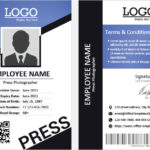 11+ Press ID Card (Pass Badge) Templates for MS Word  Office  Pertaining To Photographer Id Card Template