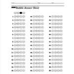 11+ Printable Answer Sheet Templates, Samples & Examples  Free  In Blank Answer Sheet Template 1 100