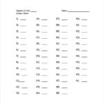11+ Printable Answer Sheet Templates, Samples & Examples  Free  Inside Blank Answer Sheet Template 1 100