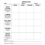 11+ Printable Preschool Lesson Plan Templates  Free PDF, Word  Inside Blank Preschool Lesson Plan Template