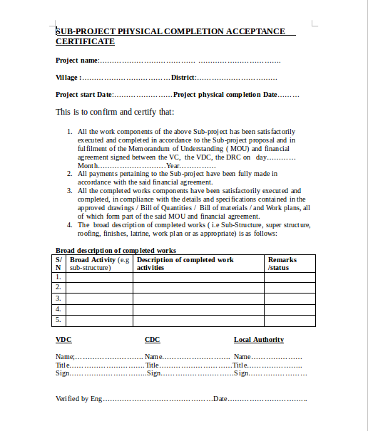 11+ Project Completion Certificate Templates - PDF, DOC, Word, PSD  Pertaining To Certificate Of Completion Template Construction Throughout Certificate Of Completion Template Construction