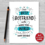 11 Report Birthday Card Template For Boyfriend Download For  In Boyfriend Report Card Template