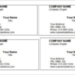 11 Report Download Free Blank Business Card Template Microsoft  Regarding Business Cards Templates Microsoft Word
