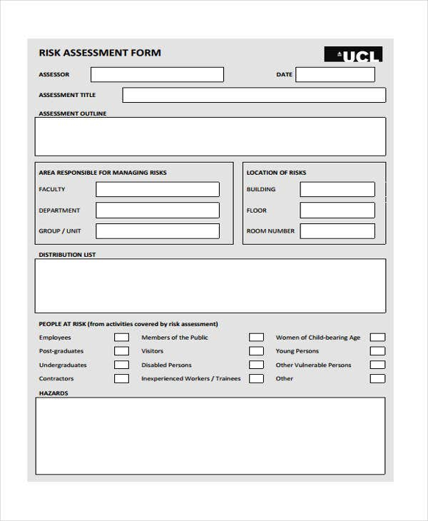 11+ Sample Assessment Forms  Free & Premium Templates With Regard To Blank Evaluation Form Template Inside Blank Evaluation Form Template