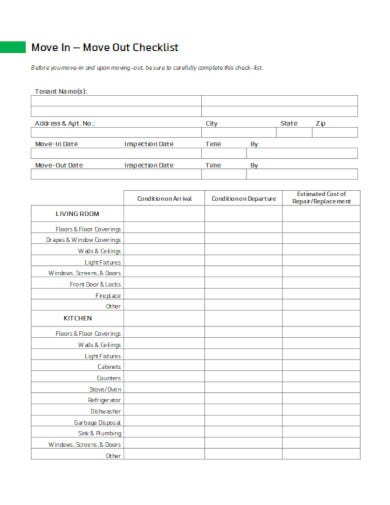 11+ Tenant Check Out Form Templates - Word, AI, PDF, Google Docs  For Check Out Report Template With Regard To Check Out Report Template