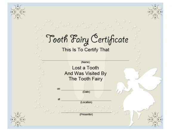 11 Tooth Fairy Certificates & Letter Templates - Printable Templates With Tooth Fairy Certificate Template Free Within Tooth Fairy Certificate Template Free