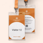 11+ Visitor ID Card Templates – Illustrator, MS Word, Pages  In Visitor Badge Template Word