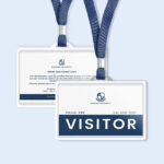 11+ Visitor ID Card Templates – Illustrator, MS Word, Pages  Inside Visitor Badge Template Word