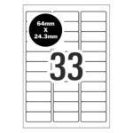 A11 Self Adhesive Address Labels [Compatible With Avery Word Templates] For  Laser Inkjet Printers Mailing Sticker [11 Per Page] In 33 Up Label Template Word