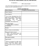 After Action/Corrective Action Report Template In Event Debrief Report Template