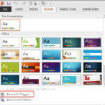 Applying Themes In Word, Excel, And PowerPoint 11 For Windows Pertaining To Powerpoint Replace Template