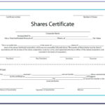 Australian Company Share Certificate Template  Vincegray11 In Share Certificate Template Companies House