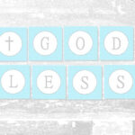 Baby Boy Baptism Banner  Free Printable  A Slice Of Ky  For Christening Banner Template Free