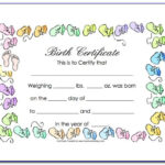 Baby Doll Birth Certificate Template  Vincegray11 Within Baby Doll Birth Certificate Template
