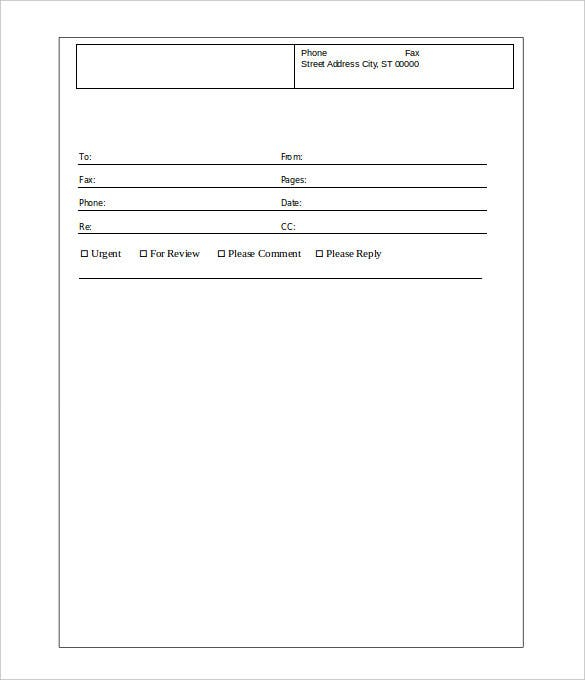 Basic Fax Cover Sheet – 11+ Free Word, PDF Documents Download  Throughout Fax Template Word 2010