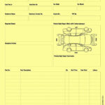 BIGBOLD CREATIVE Vehicle Service Repair Job Work Card Record Sheet  Throughout Mechanic Job Card Template
