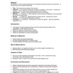 Biology Lab Report Example – Scientific Reports In Biology Lab Report Template