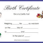 Birth Certificate Template 11 Free Word PDF PSD Format Download  Within Novelty Birth Certificate Template