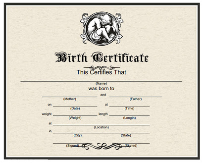 Birth certificates free Pertaining To Novelty Birth Certificate Template Regarding Novelty Birth Certificate Template