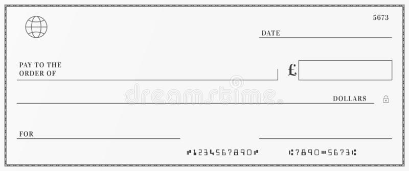 Blank Cheque Stock Illustrations – 11,11 Blank Cheque Stock  Pertaining To Blank Cheque Template Uk Throughout Blank Cheque Template Uk