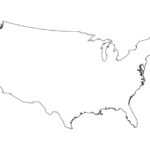 Blank Map Of The United States  Printable USA Map PDF Template Pertaining To Blank Template Of The United States
