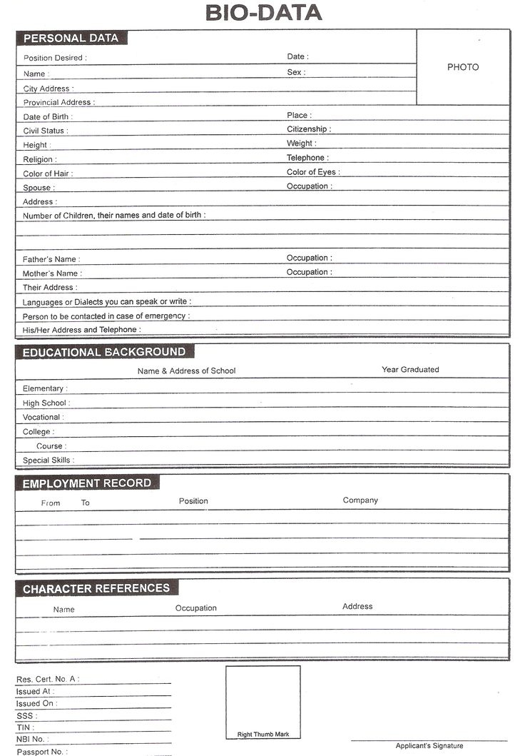 Blank Personal Biography Template (Page 11) - Line.11QQ Pertaining To Free Bio Template Fill In Blank