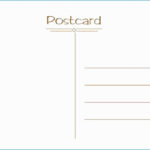Blank Postcard Template Free ~ Addictionary Throughout Free Blank Postcard Template For Word