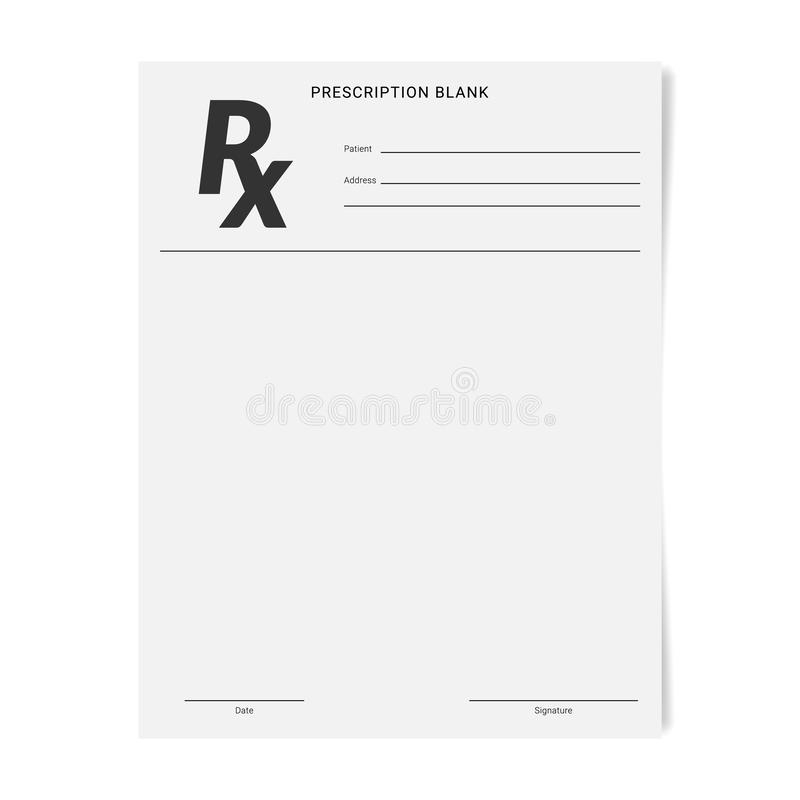 Blank Prescription Pad Stock Illustrations – 11 Blank  Inside Blank Prescription Pad Template Throughout Blank Prescription Pad Template