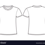 Blank T Shirt Template Front And Back Royalty Free Vector Regarding Printable Blank Tshirt Template