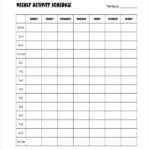 Blank Workout Schedule Template – 11+ Free Word, PDF Format  For Blank Workout Schedule Template