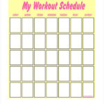 Blank Workout Schedule Template – 11+ Free Word, PDF Format  Regarding Blank Workout Schedule Template