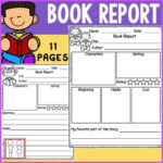 Book Report For Kindergarten And First Grade Inside Book Report Template Grade 1