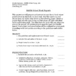Book Report For Middle School – Washakie In High School Book Report Template
