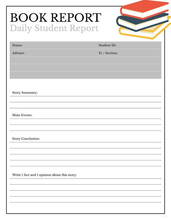 Book Report Format - 11+ Free Word, PDF Documents Download  Free  Regarding Book Report Template 5th Grade For Book Report Template 5th Grade